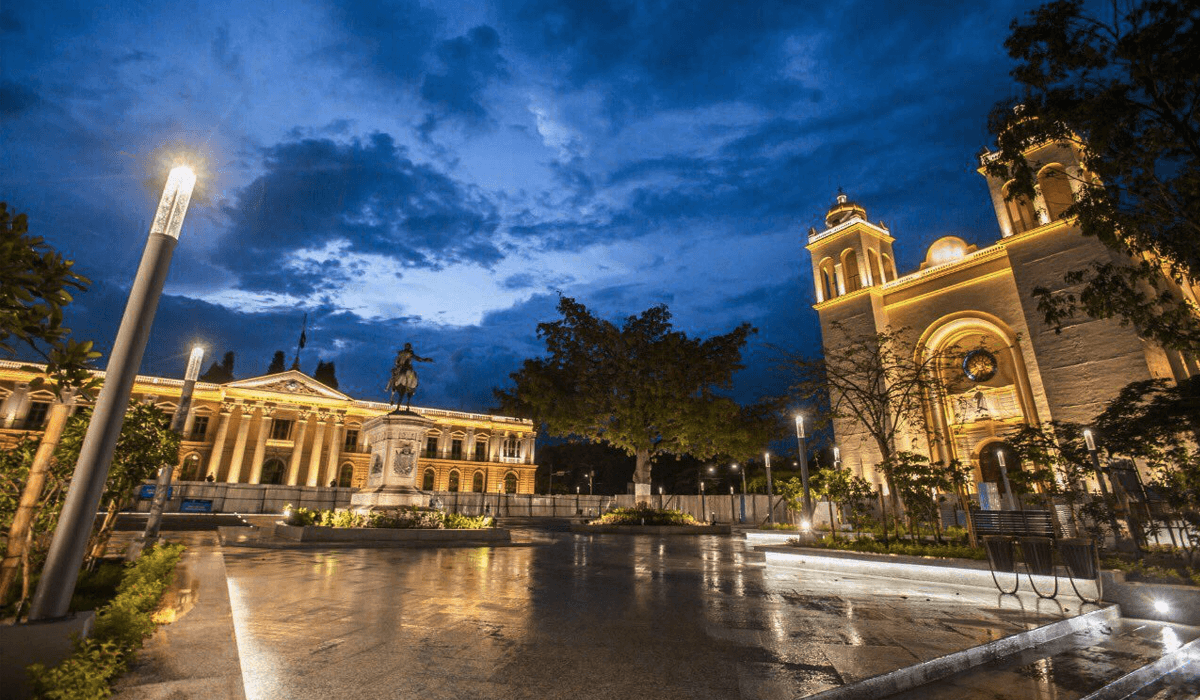 El Boquerón and Down Town San Salvador