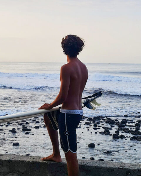 Surfer at Fishermans Resort