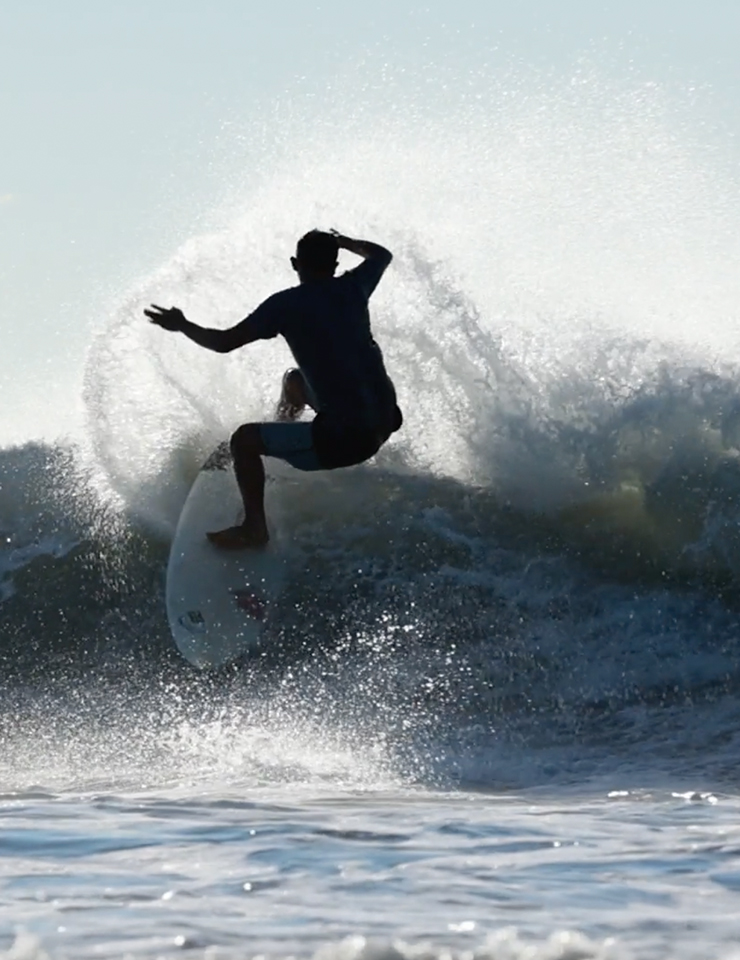 Surfer at Fishermans Resort